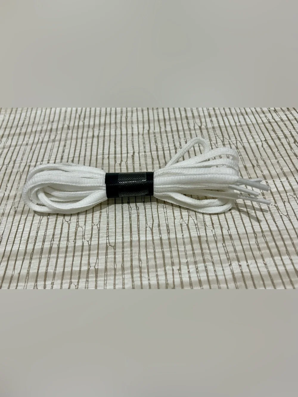CHANEL white shoelaces
